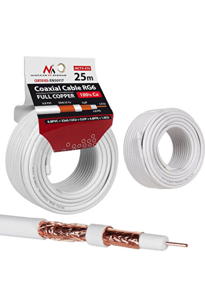 Maclean Energy Cablu Coaxial 25m (MCTV-470) 1 buc.
