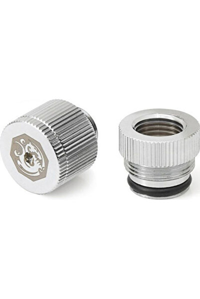 Bitspower Robinet de apă Touchaqua G1/4 inch Ag Pachet de 2 Argintiu