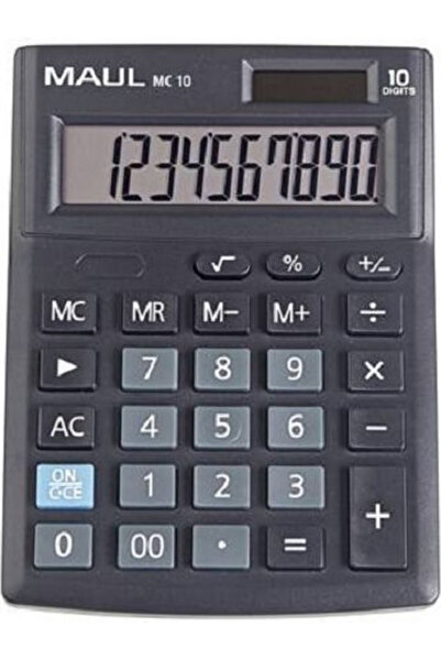 MAUL Calculator 10 Digits in Black Color 1pcs Code: MA-MC10