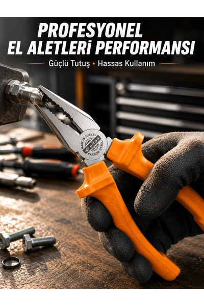 Epilons Ergonomic Handle Precision Grip Forged Steel Pliers