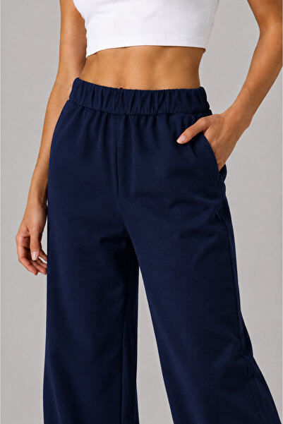 FREYA MODA Bol Paça Rahat Gabardin Pantolon