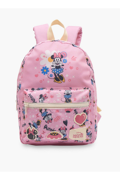 Disney Minnie Mouse Print Backpack for Girls 8-13 Years with Adjustable Shoul...