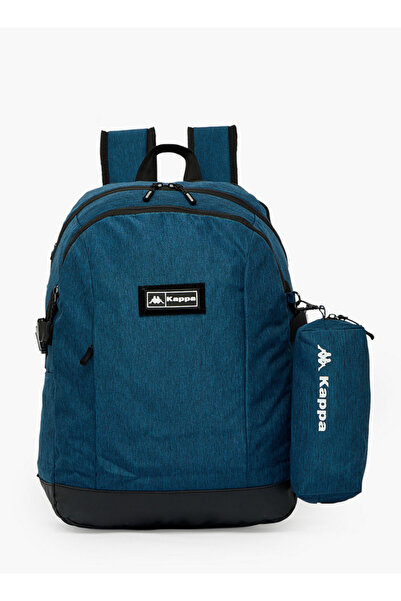Kappa Textured Backpack for Boys 8-13 Years with Pencil Pouch - 17 inches