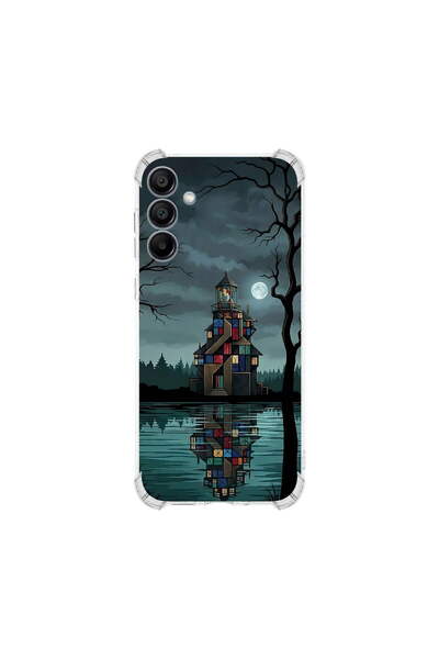PrintiFy Samsung Galaxy A17 ile Uyumlu Simya Serisi Gölge Ve Cam Tasarımlı Uv...