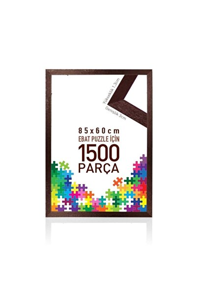 Empressco 1500 Parça Puzzle ve Yapboz Çerçevesi, 85x60cm, Kahverengi