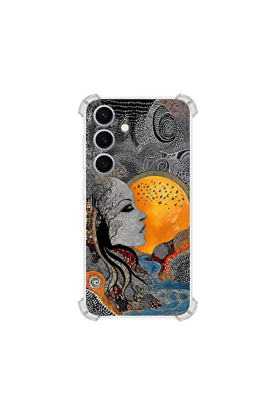 PrintiFy Samsung Galaxy S25 ile Uyumlu Simya Serisi Mozaik Tanrıça Tasarımlı ...