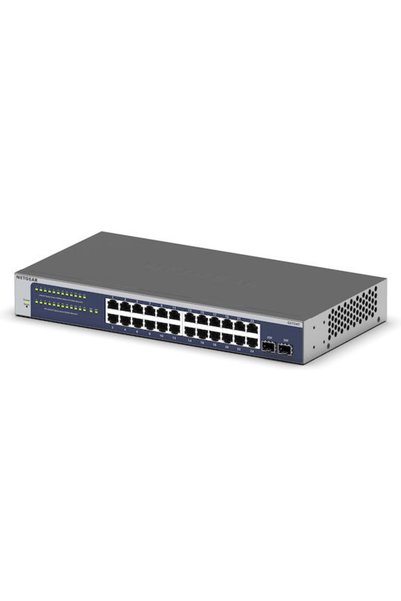 NETGEAR GS724T Διαχειριζόμενος διακόπτης L3 με 24 θύρες Ethernet Gigabit (1Gbps)