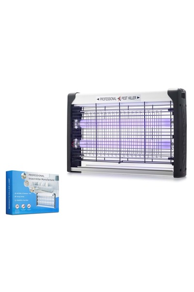 HADRON HDX9300 Elektrikli Sinek Öldürücü Cihaz 20W 39 cm Floresan ABS Siyah B...