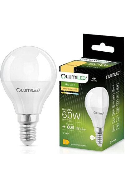 Lumiled Bec LED pentru soclu E14 și formă P45 Alb cald 770lm