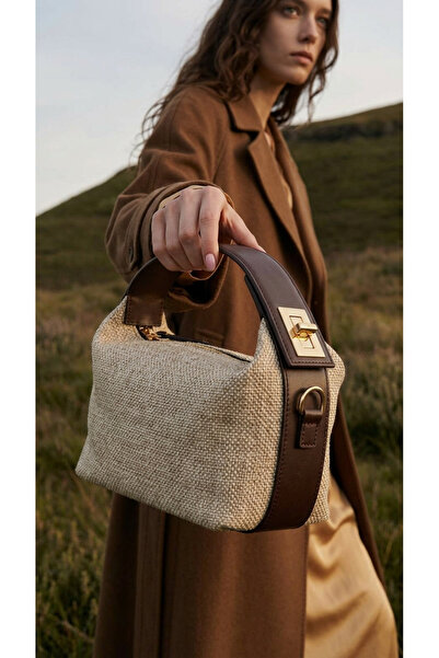 BulseBags Kadın Metal Kilitli Klasik Omuz Çantası