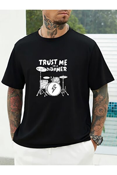 STITCHLY Trust Me I'M A Drummer - Men'S T-Shirt Perfect Gift Music Lovers Lig...