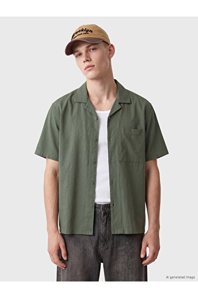 LC Waikiki Nevavm Relax Fit Linen Look Men's Shirt with a Difference