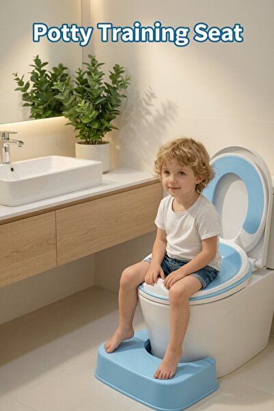 Generic 1 Pc Pp Tpr Non Slip Toddler Toilet Training Seat Splash Guard Hangin...