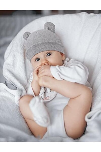 Arabest Baby Hat Socks Gloves Set, Anti-scratch Knit Elastic Soft Warm Photog...