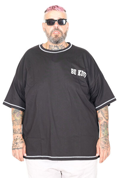 ModeXL Mode XL Large Size T-Shirt Bis Start 26169 Black