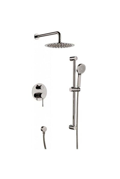Danube Home Milano Plus Ciro 2-Way Concealed Shower Mixer Set in Brushed Nick...