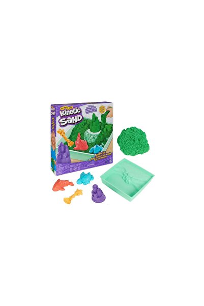 Noname Σετ «Kinetic Sand Green Spin Master Kinetic Sand Sandbox» με δίσκο και...