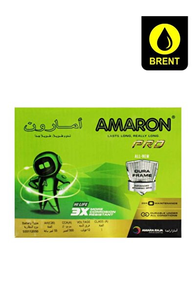 AMARON 55Ah Heavy Duty Long Life Car Vehicle Auto Battery 12V 5551112050 Main...