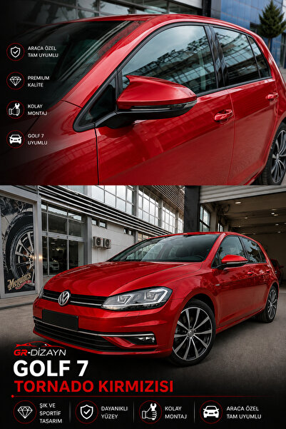 GR-Dizayn VOLKSWAGEN GOLF 7 2012+ ARACA ÖZEL BOYALI YARASA AYNA KAPAĞI (TORNA...