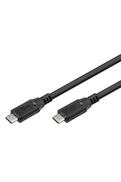 goobay καλώδιο USB-C 74197, USB4, 100W, 20Gbps, 4K/60Hz, 2m, μαύρο