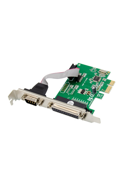 POWERTECH κάρτα επέκτασης PCIe σε serial & parallel ST39, WCH CH382L