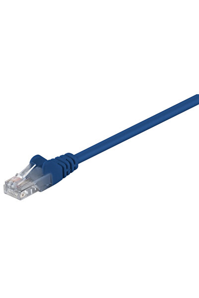 goobay GΟOBAY καλώδιο δικτύου 68335, CAT 5e U/UTP, CCA, PVC, 0.5m, μπλε