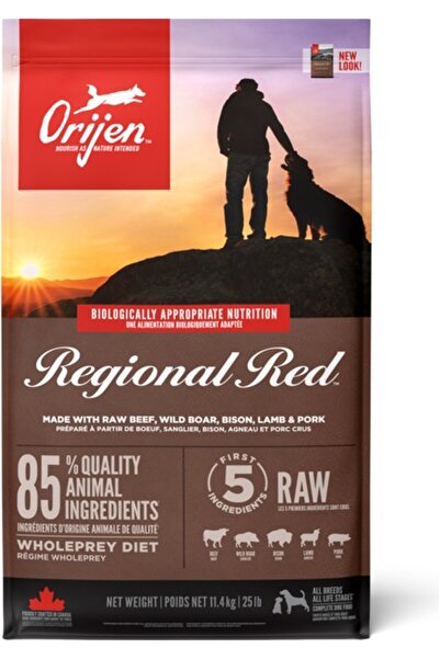 ‎Orijen Orijen Regional Red Tahılsız Yetişkin Köpek Maması 11,4 kg Tüm Irklar İçin Zengin Protein Ka