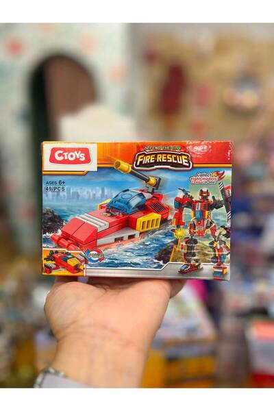 CToys Fire Trucks - Transformable Blocks - 1 Piece Model 2