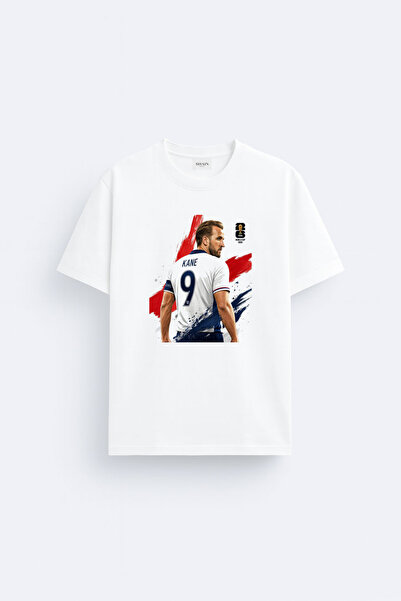 cesita Μπλουζάκι από βαμβάκι με στάμπα Harry Kane, λευκό
