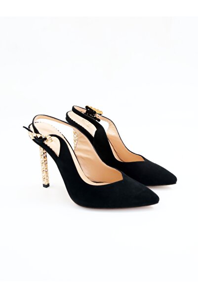 Tenau Women's Genuine Leather Shoes Black Suede