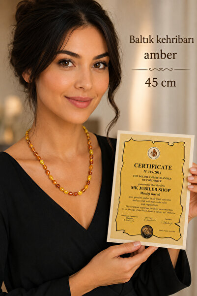 best bioenerji taş terapi Baltic Amber Unisex Necklace |   Certified Natural ...