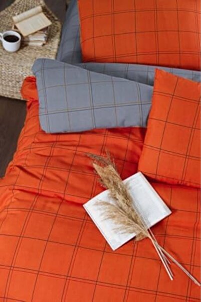 Yıldızan Msa Shop Orange Duvet Cover Set Double 4 Piece 200X220-Orange (Orang...