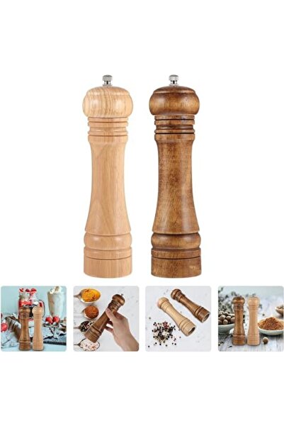 Yıldızan مطحنة الفلفل الخشبية من msa shop: مطحنة ملح يدوية، هزازة قابلة لإعاد...
