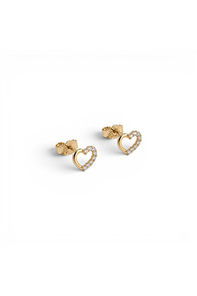 SERAFINO Fine Jewellery Cercei cu inimă din aur de 14k
