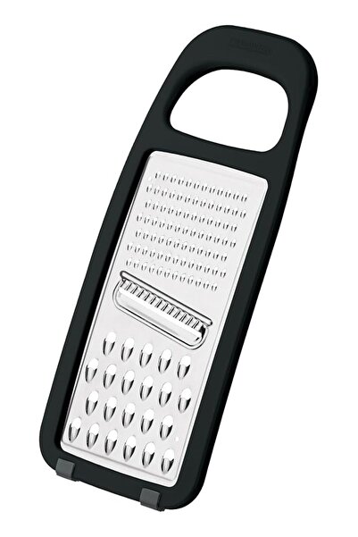 The Bros Utilita Stainless Steel Grater with ABS Handle and Black Rubber Holder