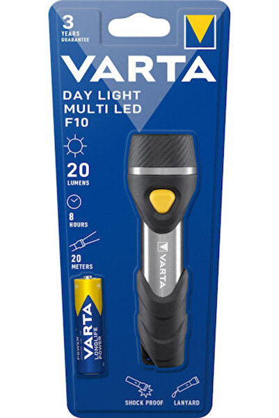 Varta Φακός LED με Μέγιστη Φωτεινότητα 20lm Φως Ημέρας Multi F10 Μαύρο Κωδικό...