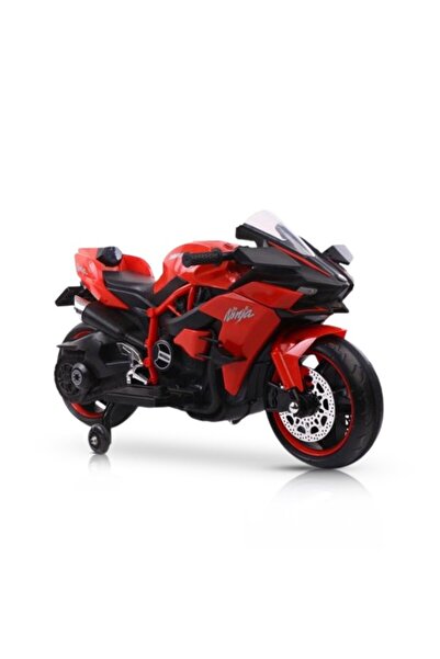 Moni Motocicletă Electrică Copii Ninja Duo Red 12V, Viteză Reglabilă, LED, 3-...