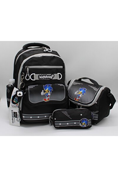 ÇantaExpress 493 Waterproof Fabric Boys' Primary School Bag 3-Piece Set Schoo...