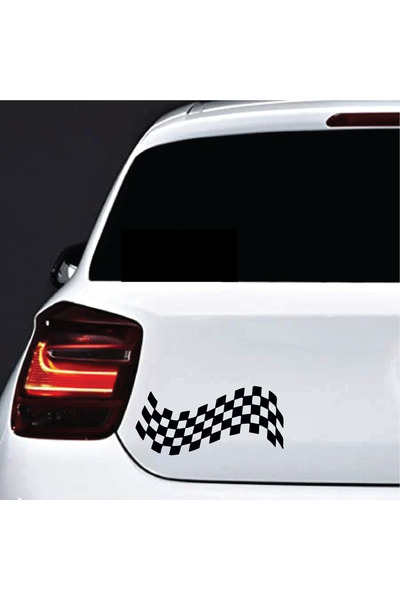 Amo-Stickers Стикер за кола Флаг 30см Тъмно сив