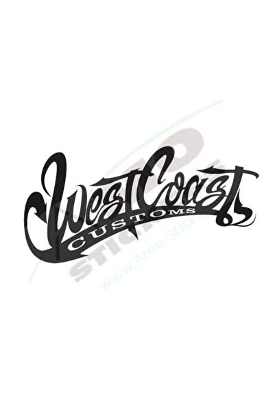 Amo-Stickers West Coast Car Sticker 25cm Green