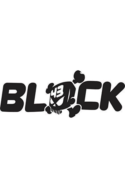 Amo-Stickers Sticker Auto Ken Block 2 25cm Gri inchis