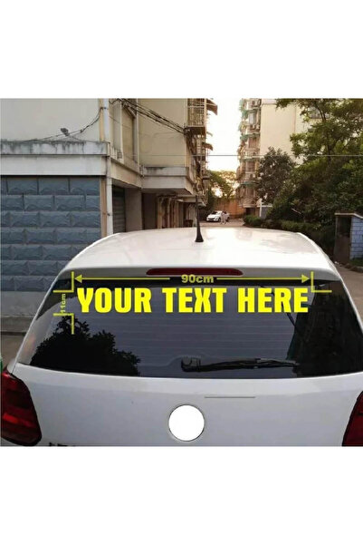 Amo-Stickers Sticker auto Luneta personalizat Gri inchis