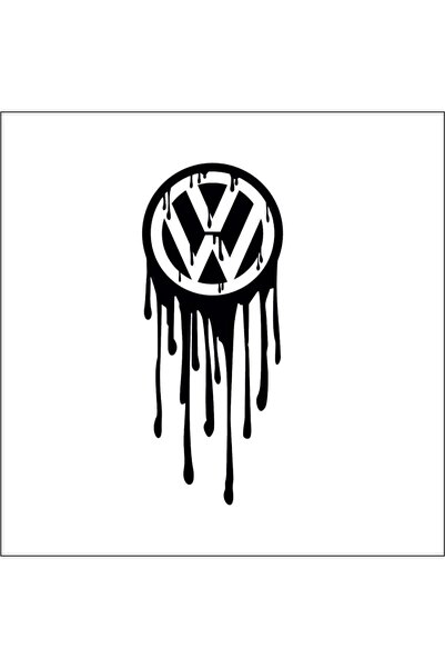 Amo-Stickers Sticker auto VW logo lique 45cm Verde
