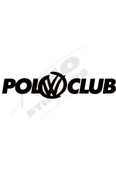 Amo-Stickers VW Polo Club 25cm Gri inchis