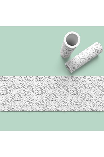 AKTASTORE Ceramic Polymer Clay Pattern Maker Roller Cylinder 10 cm Length 0957-2