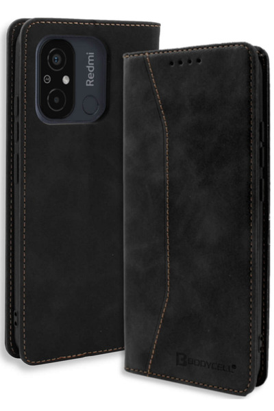 Bodycell Θήκη - Πορτοφόλι Xiaomi Redmi 12C - Black
