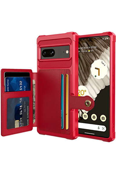 HappyCase 3 σε 1 - Θήκη Σιλικόνης με Ενσωματωμένο PU Πορτοφόλι - Google Pixel...