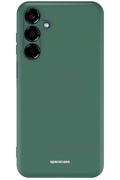 spacecase Θήκη Samsung Galaxy M35 - Silicone Case Σιλικόνης - Dark Green