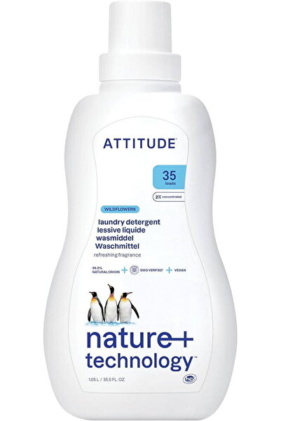 Attitude Detergent Lichid pentru Rufe cu Flori de Camp 1.04L