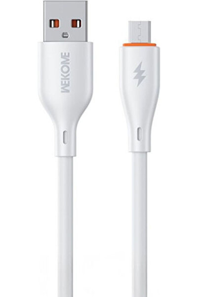 WK Κανονικό καλώδιο USB 2.0 σε Micro USB, λευκό, 1μ, 250970, 1 τεμάχιο